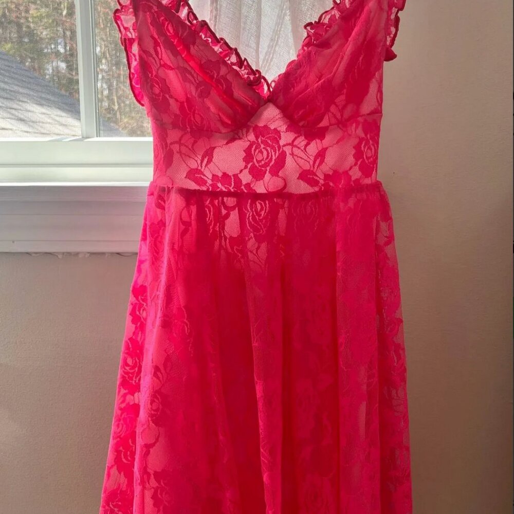 Mini Pink Lace dress